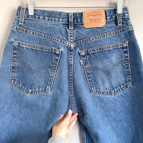 Vintage Levi's White Tab Straight Wider Leg Jeans - 10/28-29" Waist 👖 - Picture 9 of 12